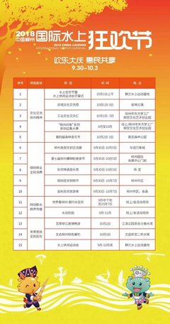 2018水上狂歡節全球邀請函 共襄水上盛宴，促進文化藝術交流